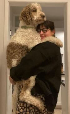 Gracie McGraw has a dog named Baz.